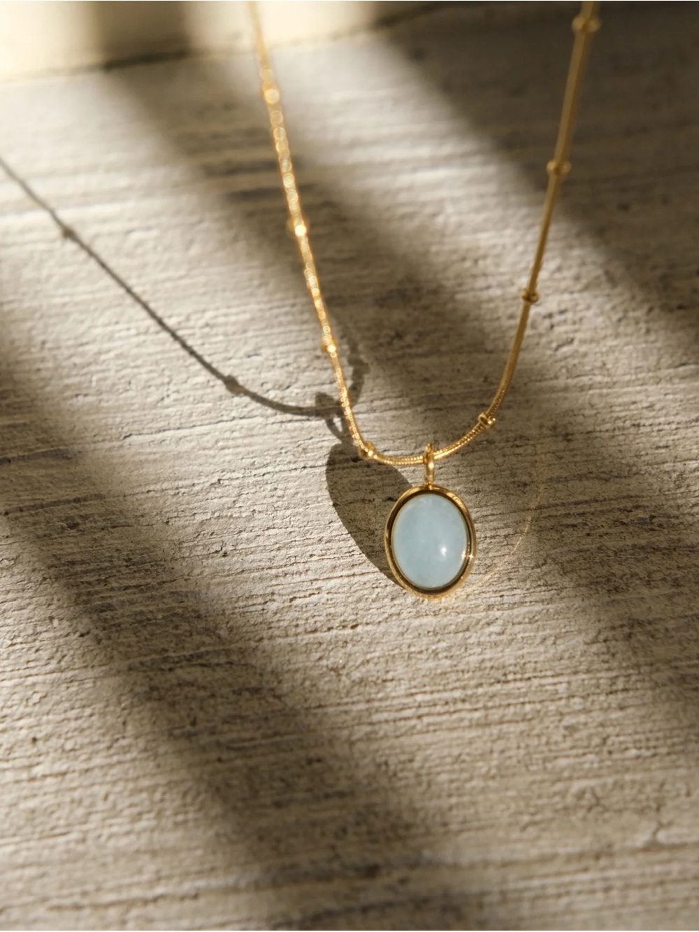 🔥CLOSING SALE 🔥18K Gold Plated Aquamarine Necklace